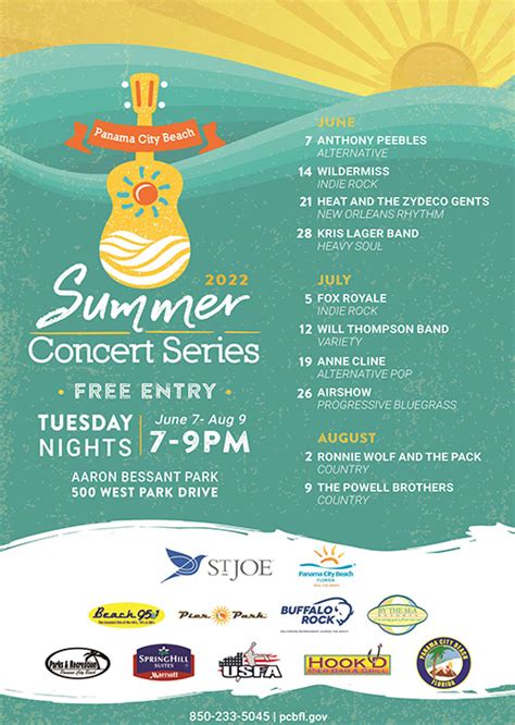 Summer Concert Series in Panama City Beach .